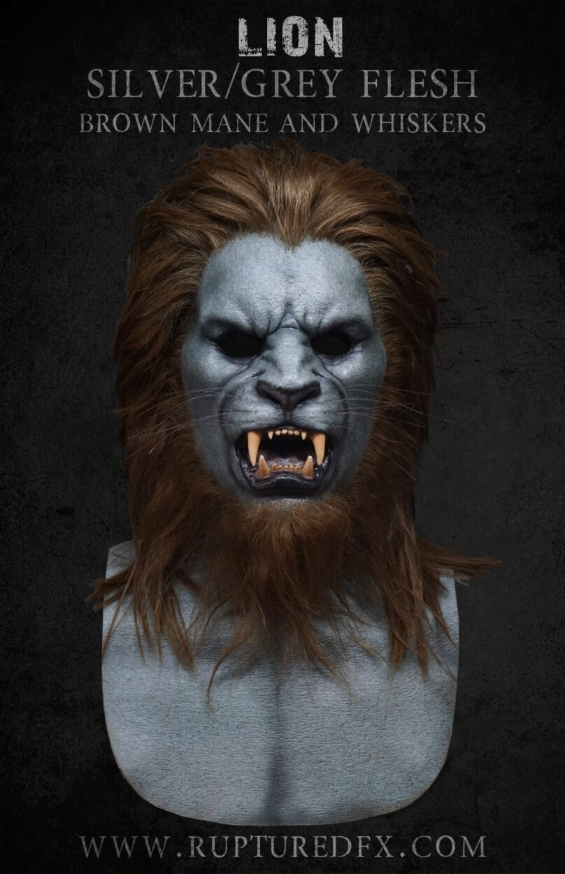 The Lion Silicone Mask - Ruptured FX - Become a Lion Now!